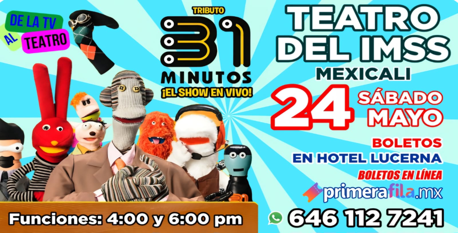 Tributo 31 Minutos en Mexicali 2025