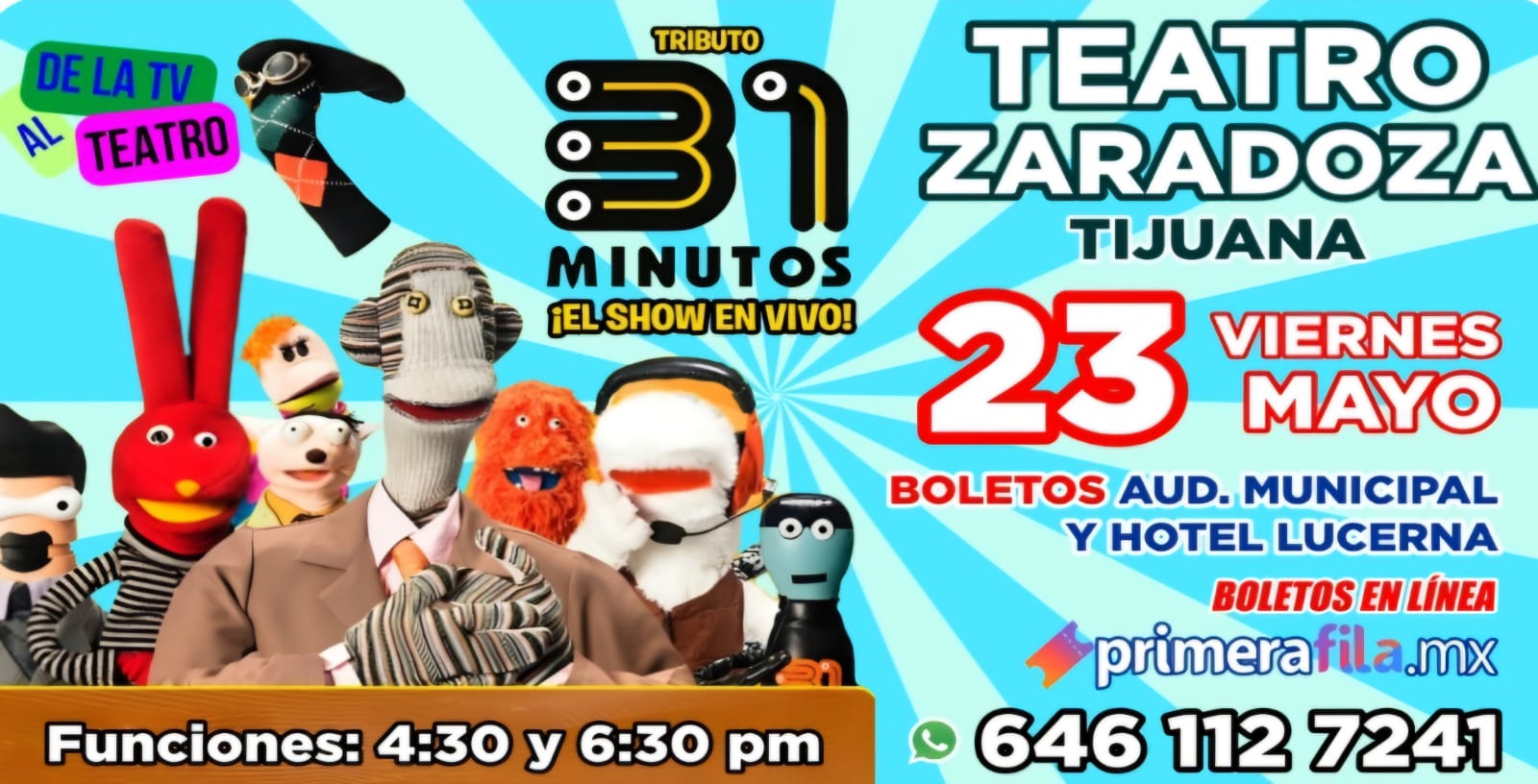Tributo 31 Minutos en Tijuana 2025