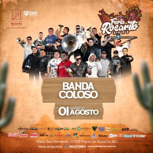 01 Agosto Banda COloso en la Feria de Rosarito 2025