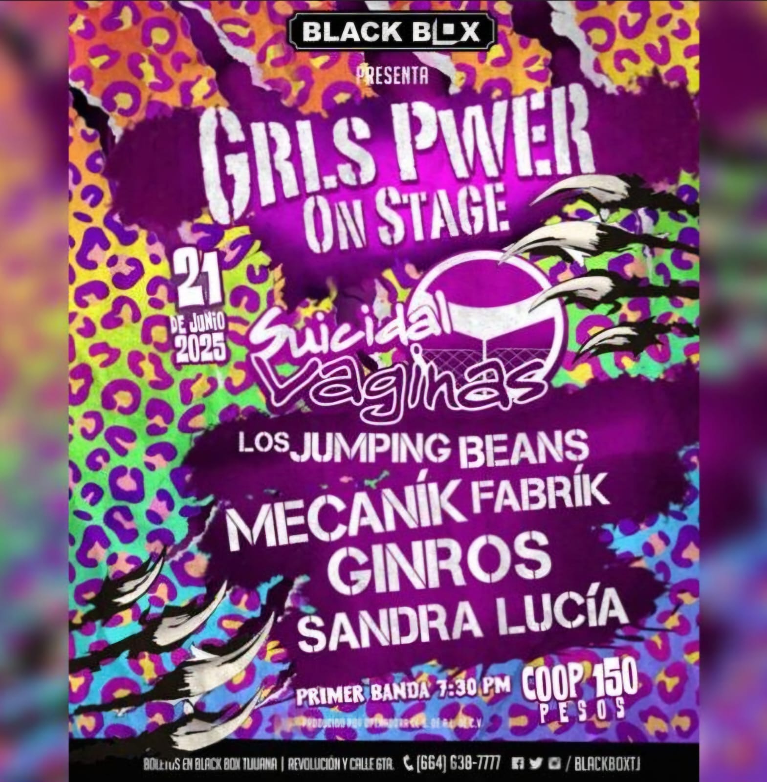 GRLS PWER Suicidal Vaginas e Invitados en Tijuana 2025
