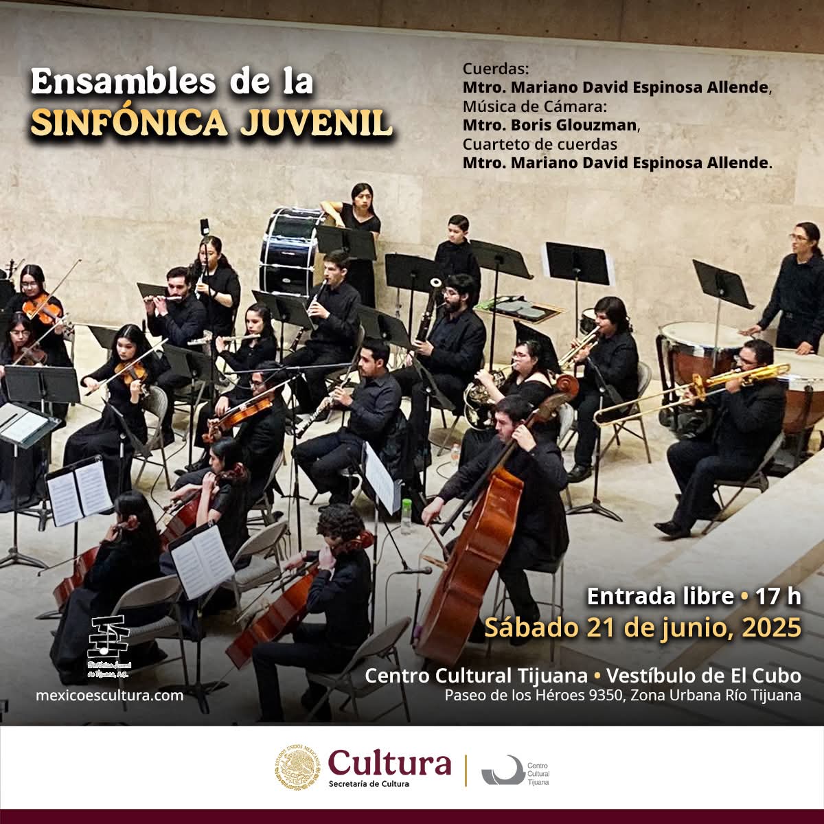 Ensambles de la Sinfónica Juvenil en Tijuana 2025