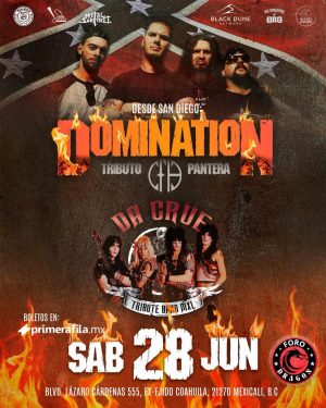 Pantera & Mötley Crüe Tributo en Mexicali 2025