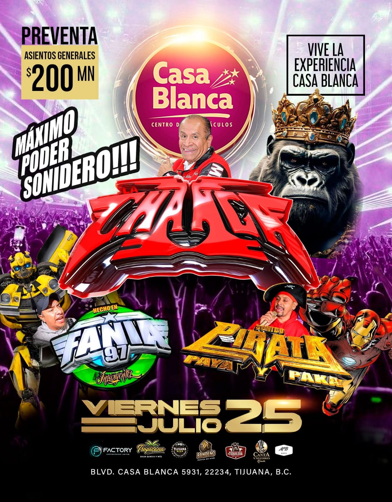 Sonido La Changa Sonido Pirata y Sonido Fania 97 en Tijuana 2025