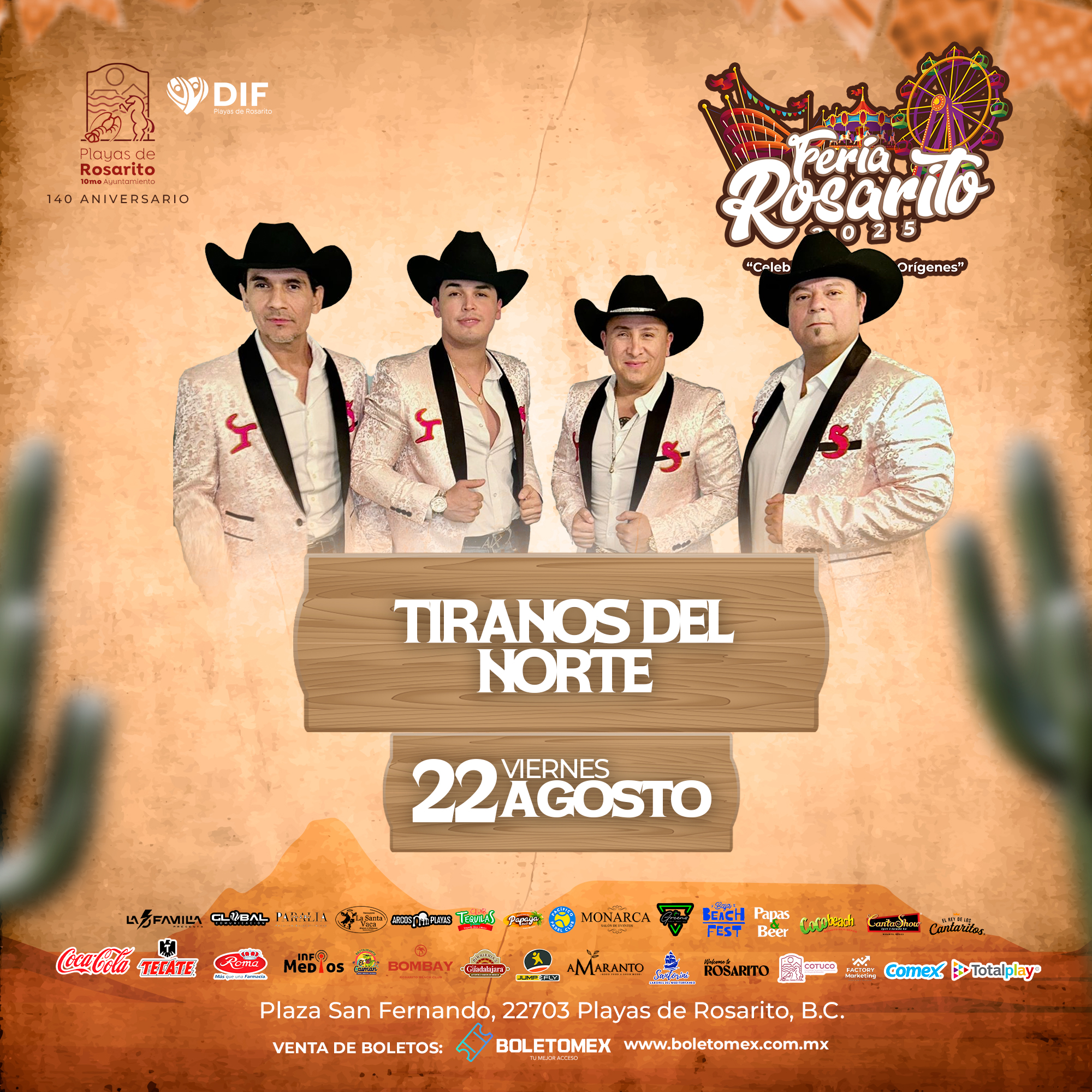 22 Tiranos del Norte en la Feria de Rosarito 2025