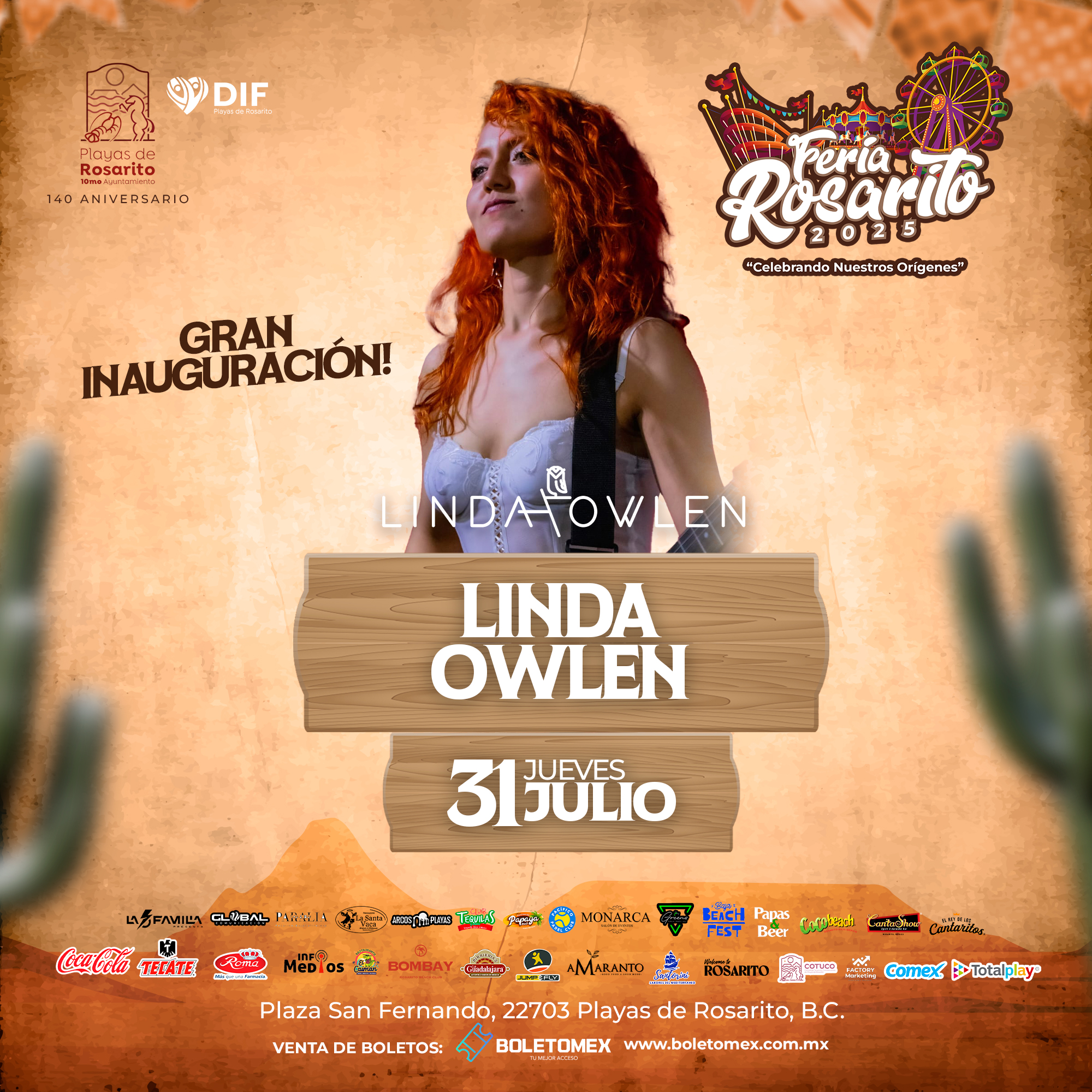 31 Linda Owlen Inauguración en la Feria de Rosarito 2025