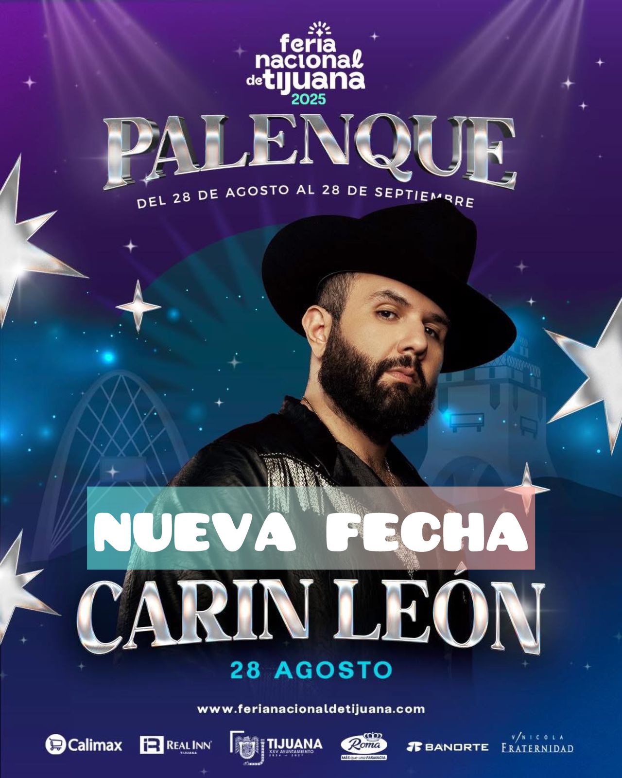 Carin Leon en Tijuana 2025 Nueva Fecha