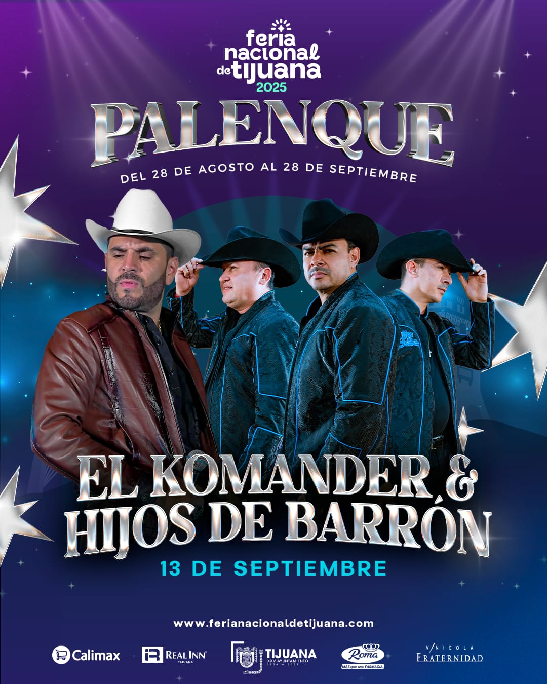 El Komander & Hijos de Barrón en el Palenque de la Feria de Tijuana 2025