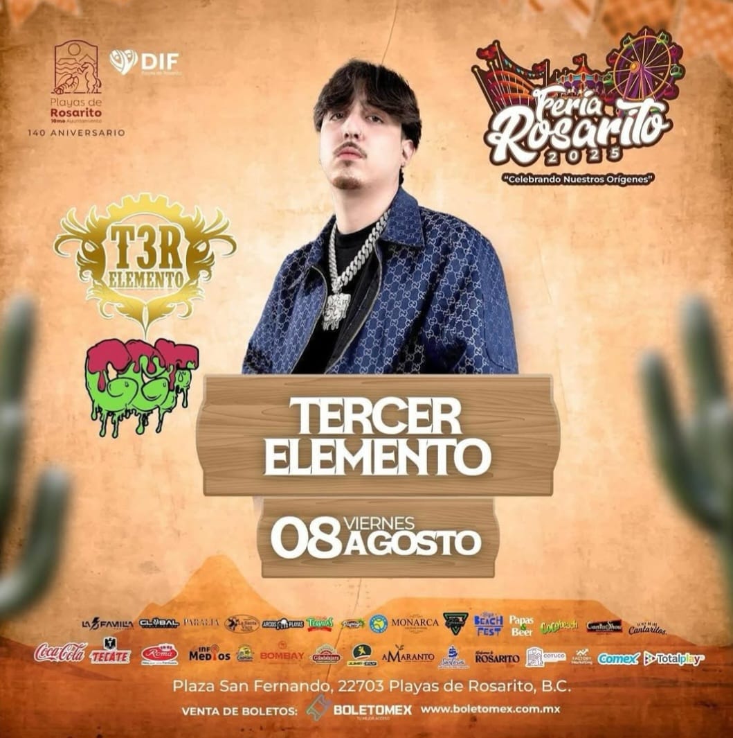 Tercer Elemento en la Feria de Rosarito 2025