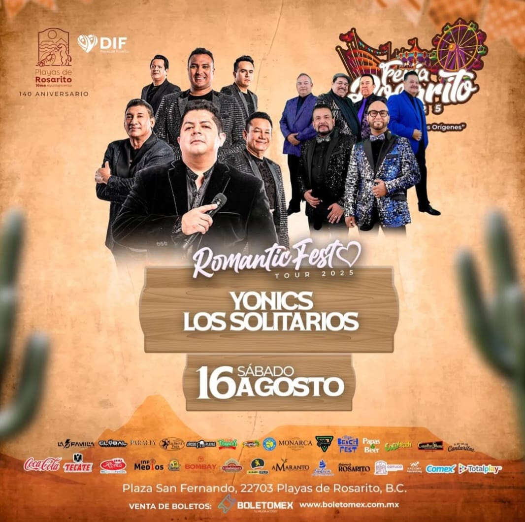 Yonics y Los Solitarios en la Feria de Rosarito 2025