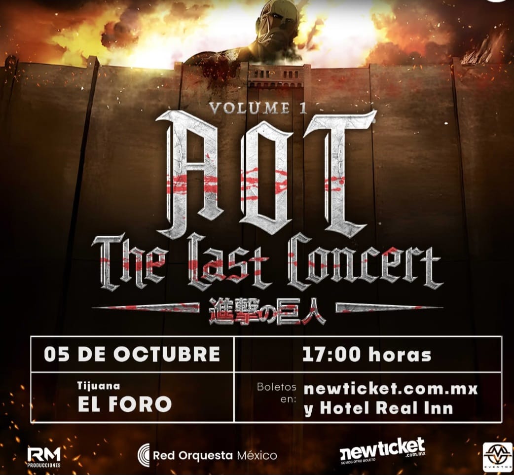 Attack on Titan The Last Concert en Tijuana 2025
