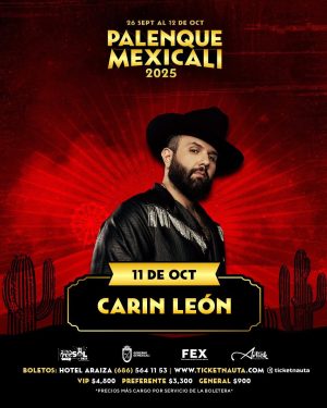 Carin León en el Palenque de Mexicali 2025