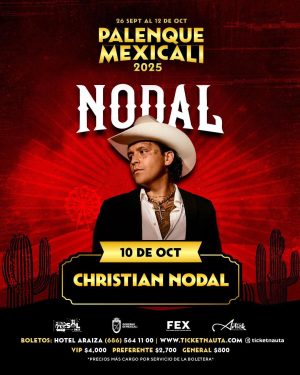 Christian Nodal en el Palenque de Mexicali 2025