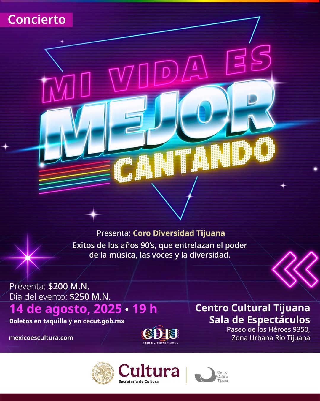 Concierto Mi Vida es Mejor Cantando en Tijuana 2025