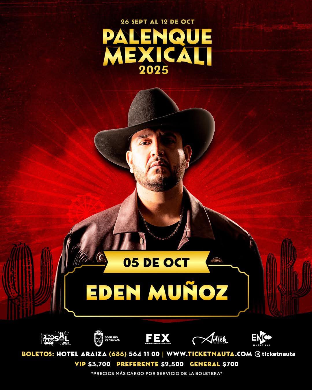 Edén Muñoz en el Palenque de Mexicali 2025