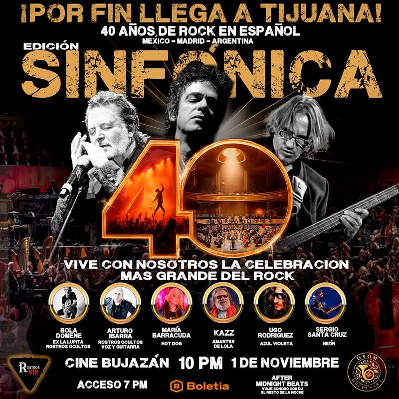 40 Aniversario de Rock En Español Sinfónica en Tijuana 2025