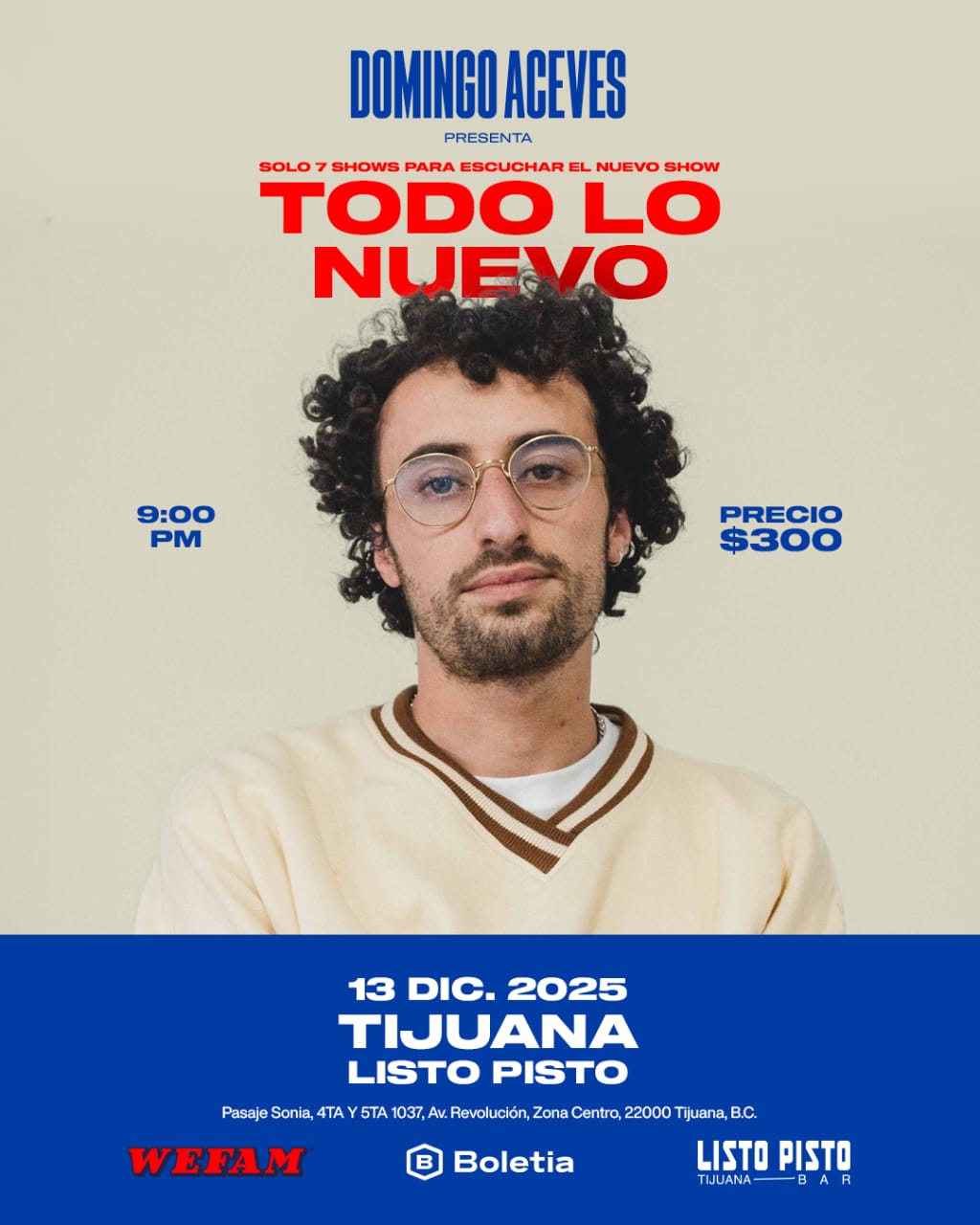 Domingo Aceves en Tijuana 2025