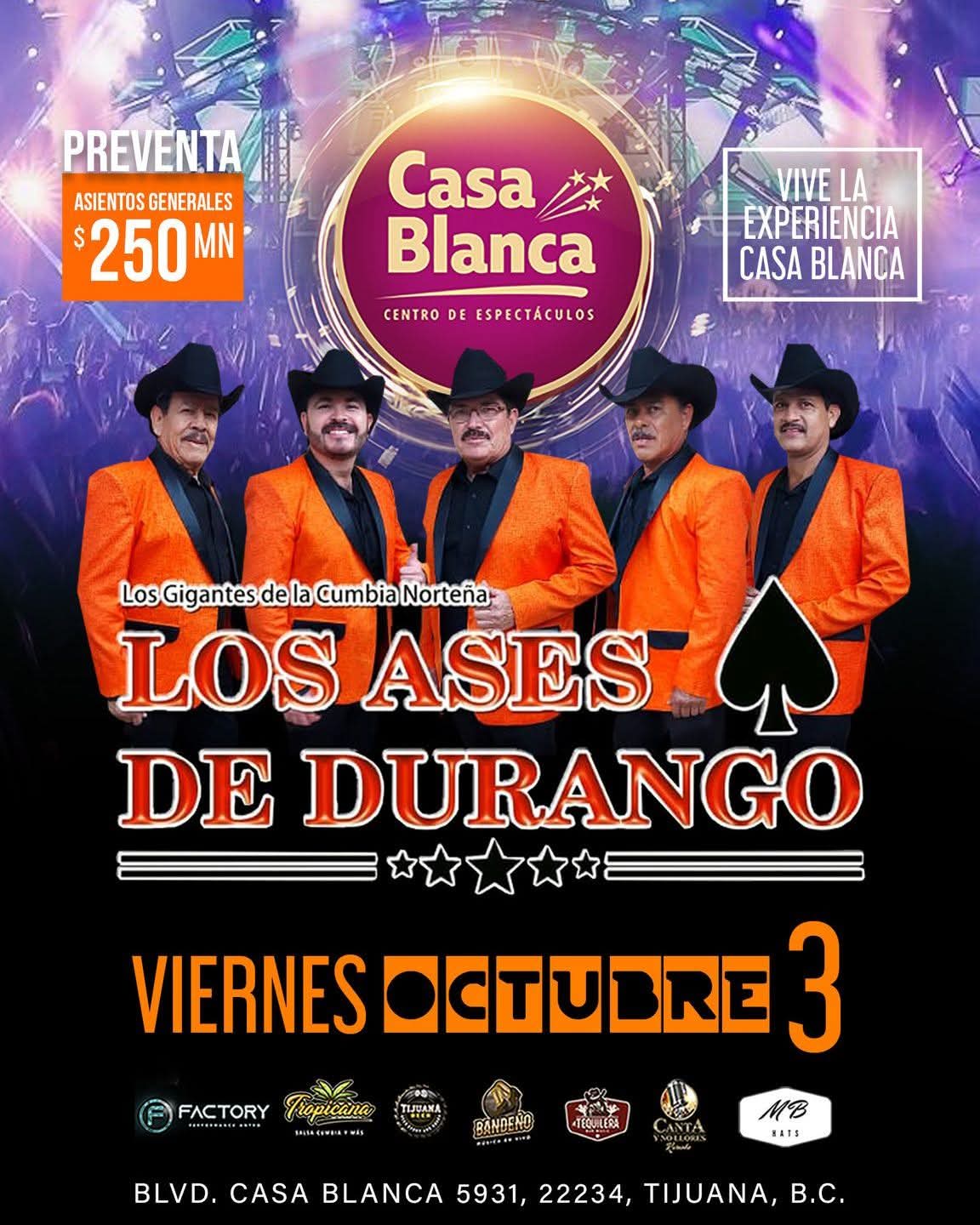 Los Ases de Durango en Tijuana 2025