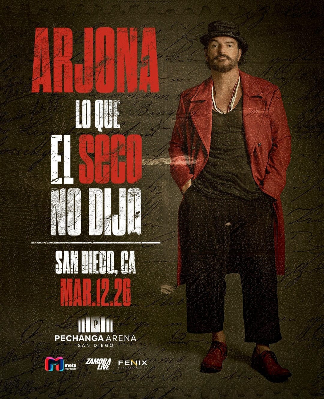 Ricardo Arjona en San Diego 2026