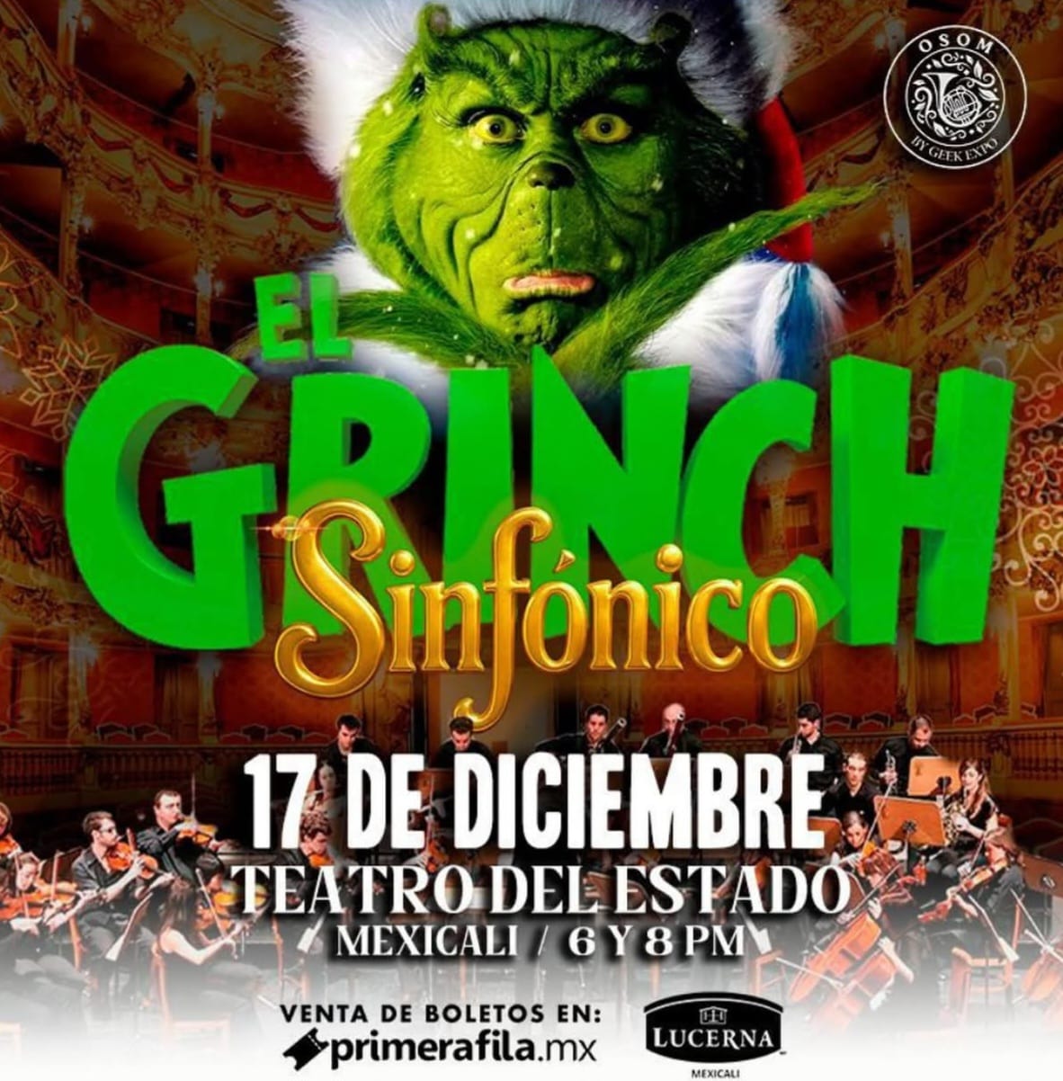 El Grinch Sinfónico en Mexicali 2025