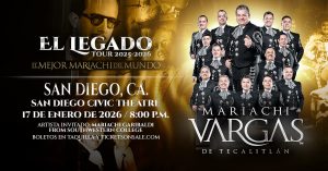 Mariachi Vargas de Tecalitlán en San Diego 2026