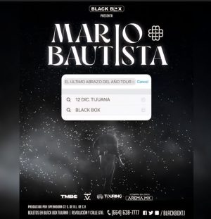 Mario Bautista en Tijuana 2025