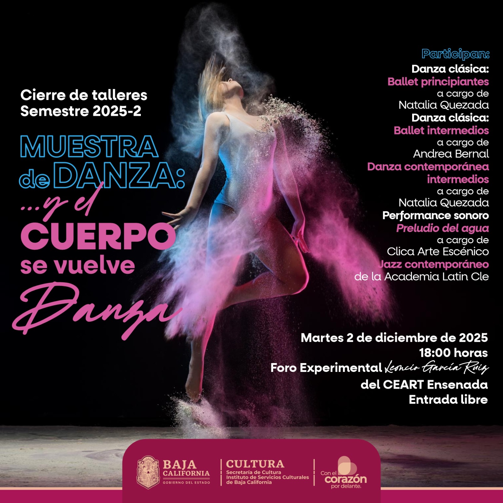 Muestra de Danza Y el Cuerpo se Vuelve Danza en Ensenada2025