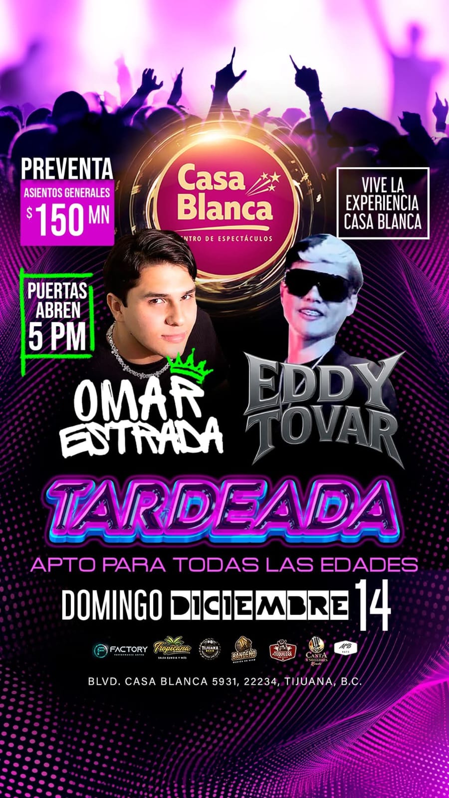 Omar Estrada y Eddy Tovar en Tijuana 2025