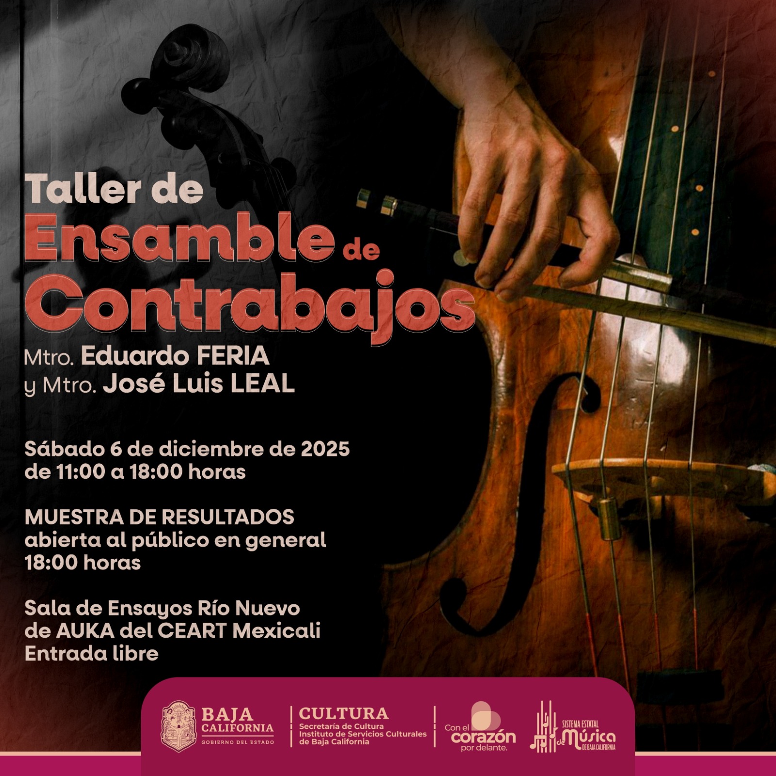 Taller de Ensamble de Contrabajos en Mexicali 2025