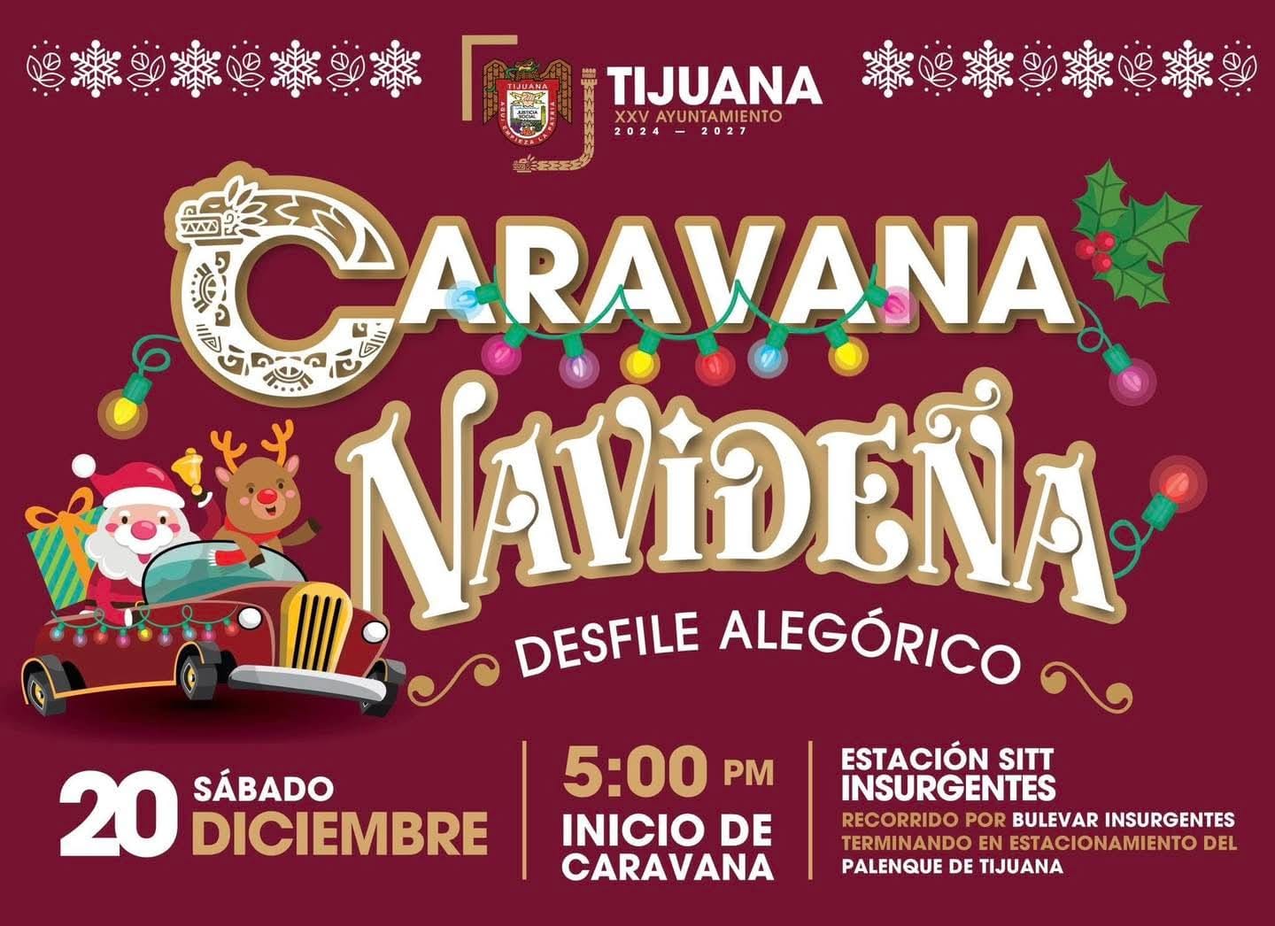 Caravana Navideña en Tijuana 2025