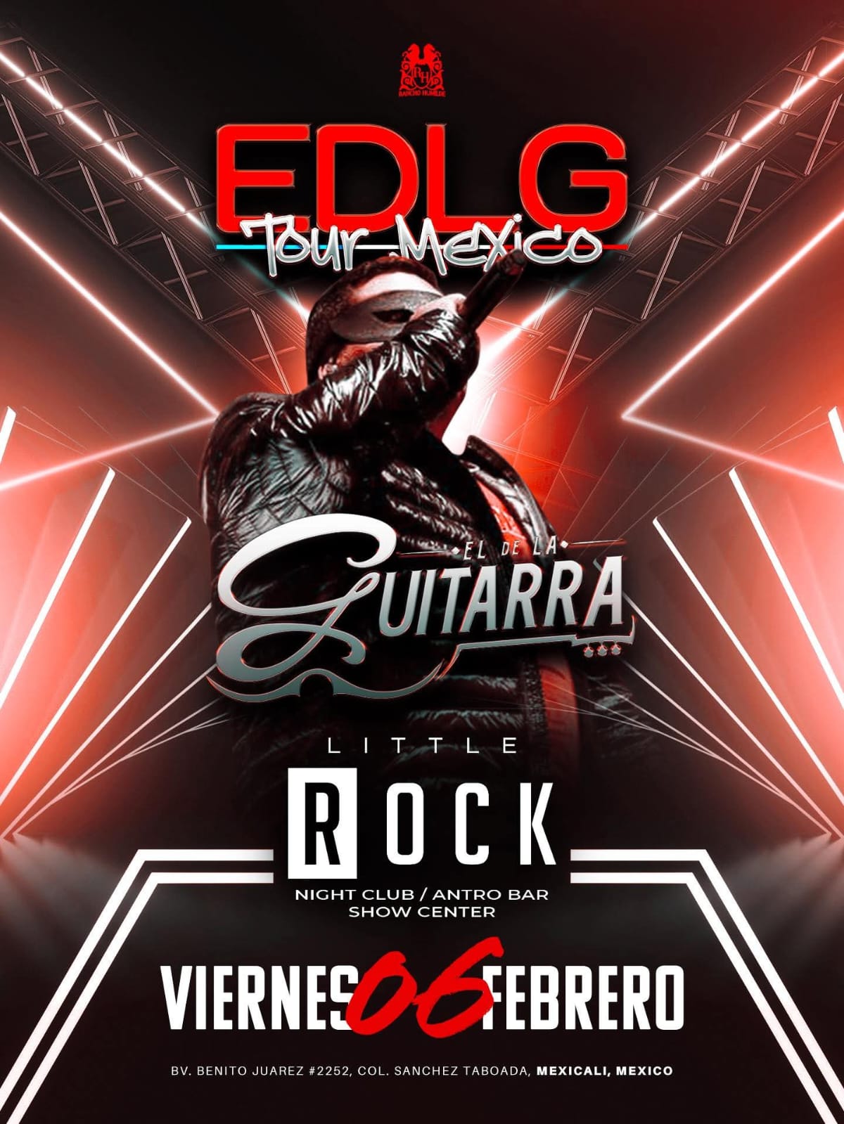 El de la Guitarra en Mexicali 2026: Concierto en Little Rock