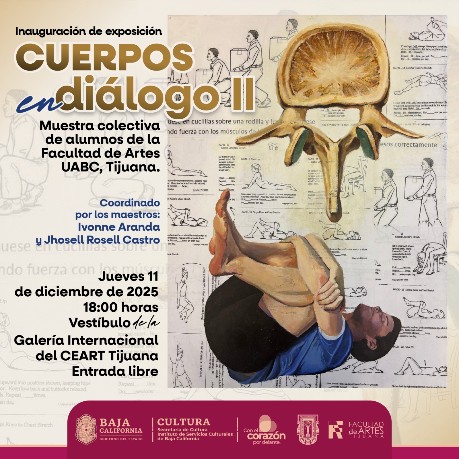 Exposición Cuerpos en Dialogo II en Tj2025