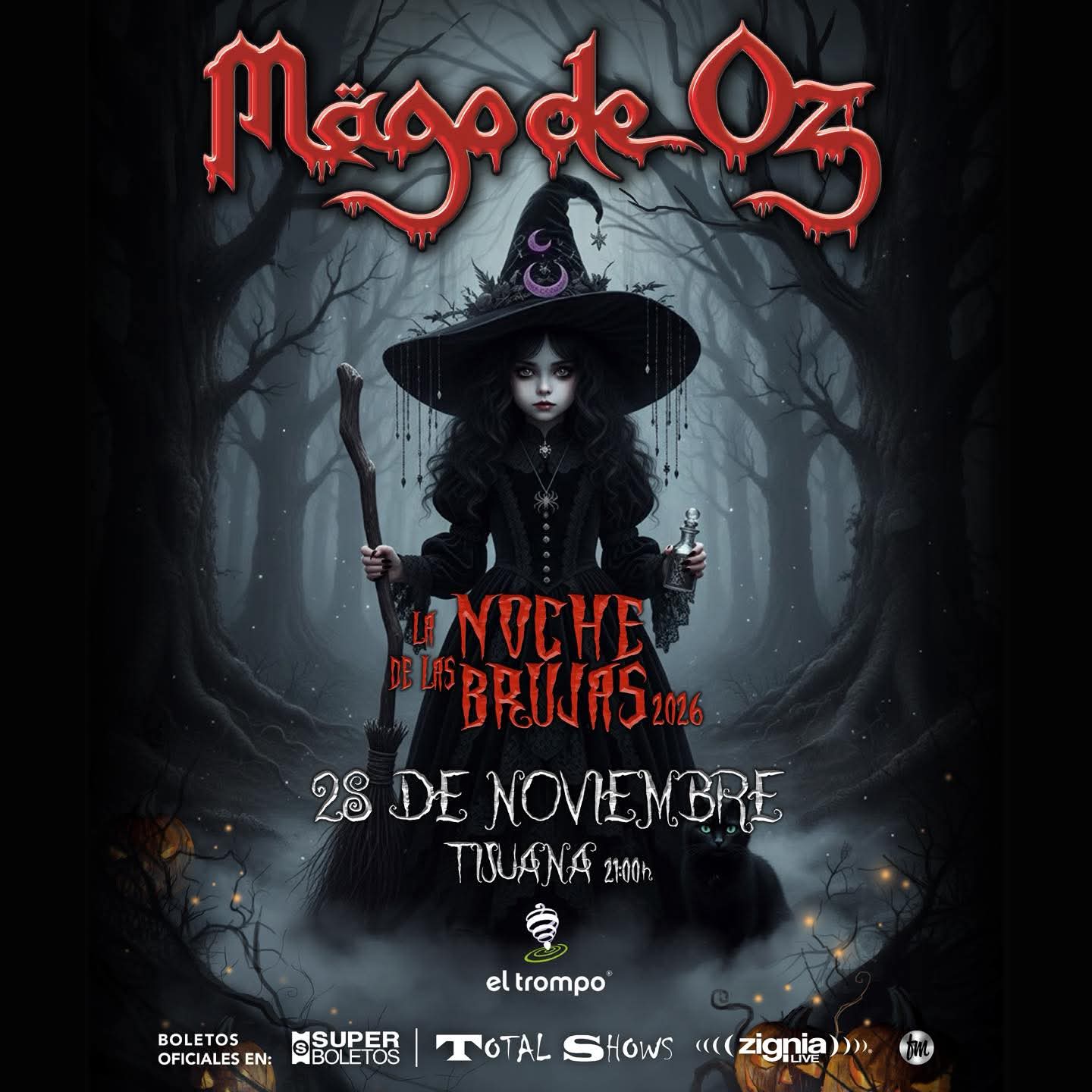Mago de Oz en Tijuana 2026: Concierto en Audiorama El Trompo