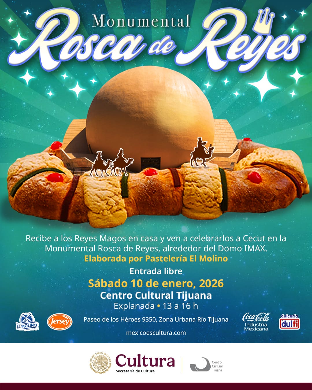 Monumental Rosca de Reyes en Tijuana 2026