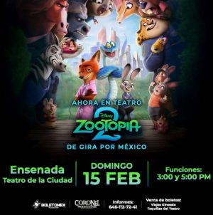 Tributo Zootopia 2 en Ensenada 2026