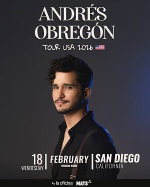 Andrés Obregón en San Diego C.A. 2026