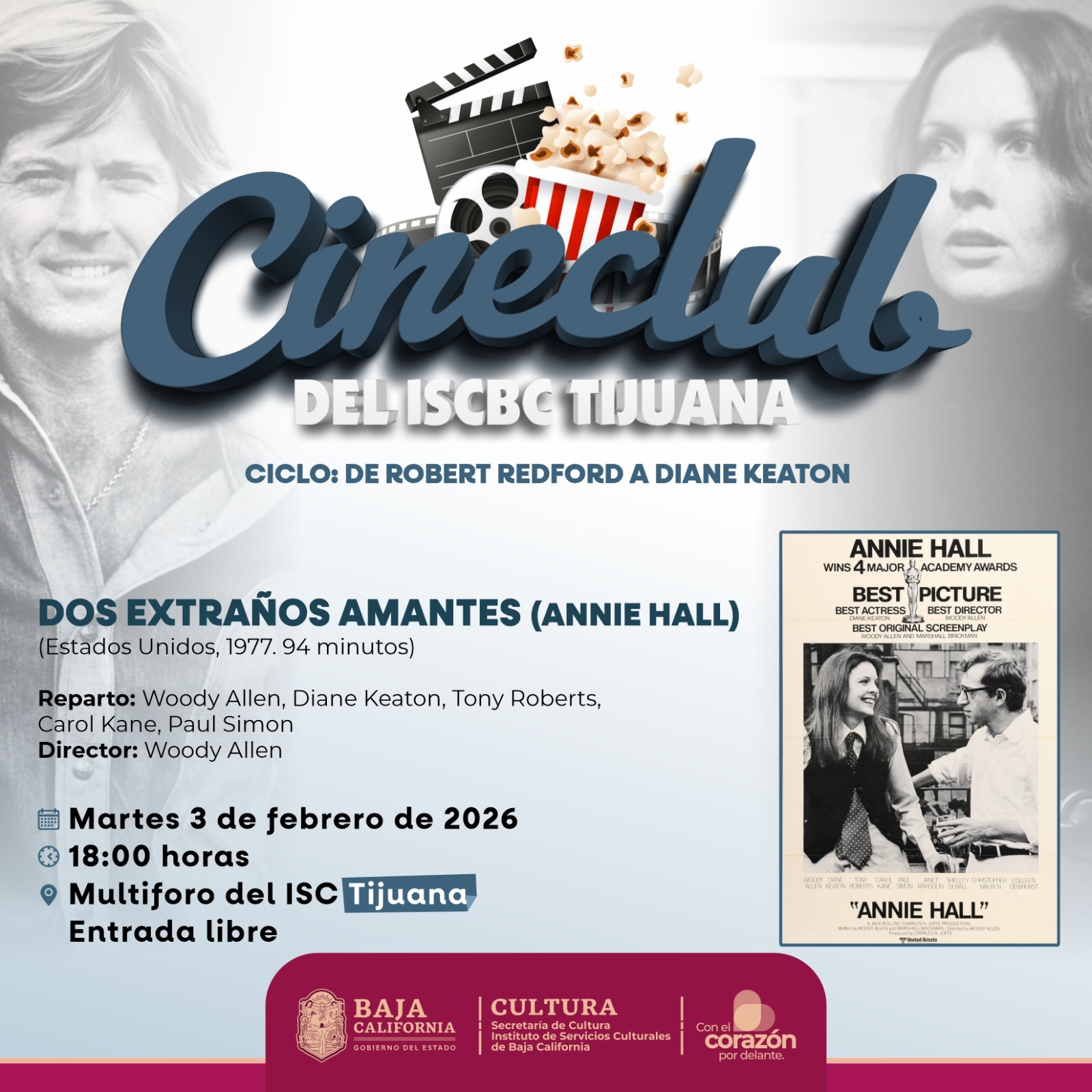 Cine Club ISCBC Tijuana Febrero 2026