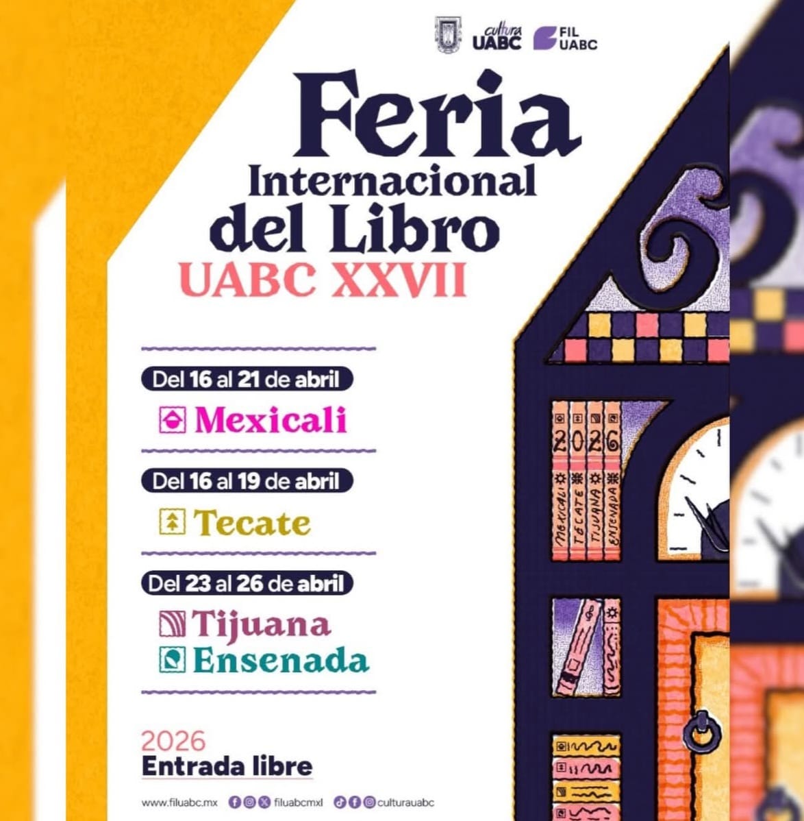 Feria Internacional del Libro UABC en Baja California 2026