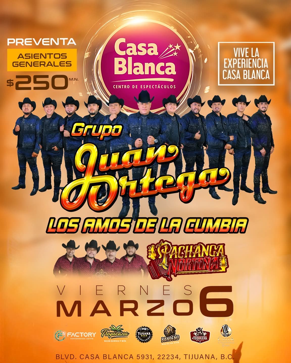 Grupo Juan Ortega en Tijuana 2026