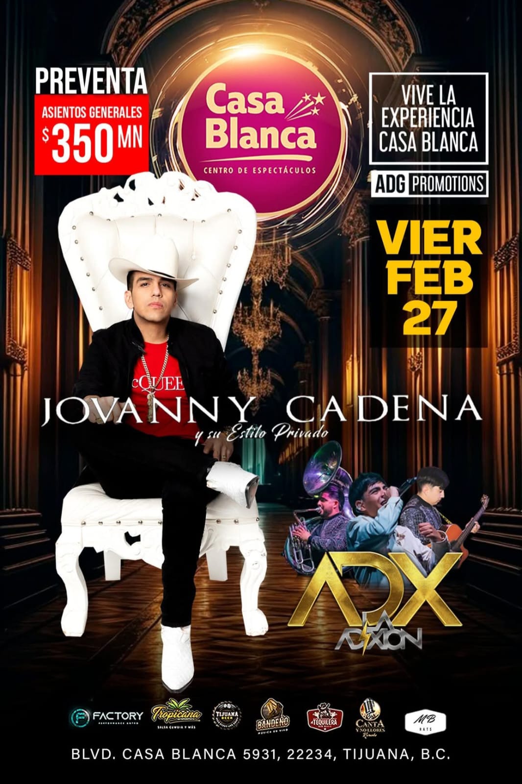 Jovanny Cadena y su Estilo Privado en Tijuana 2026