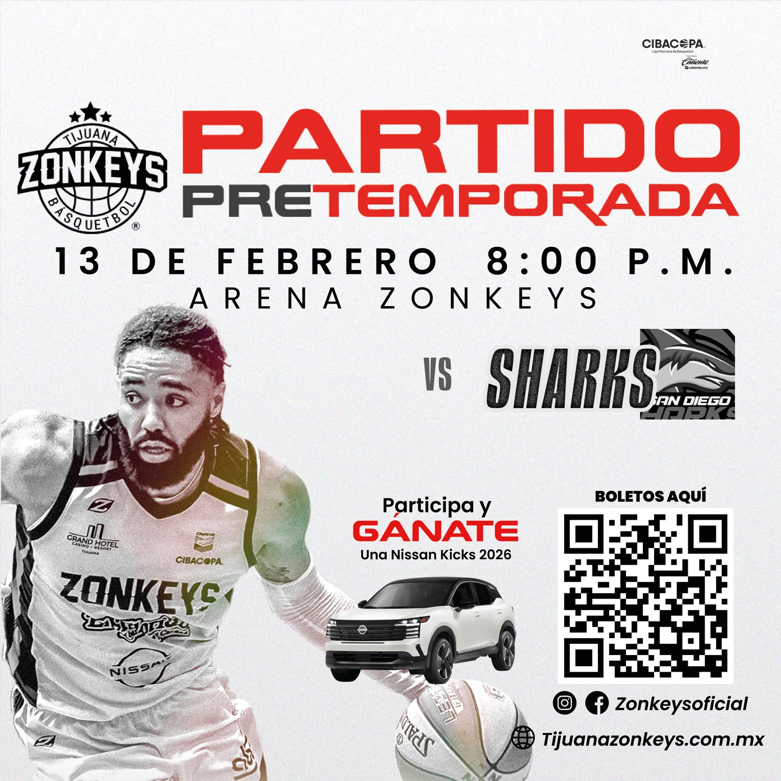 Partido de Pretemporada en Tijuana 2026