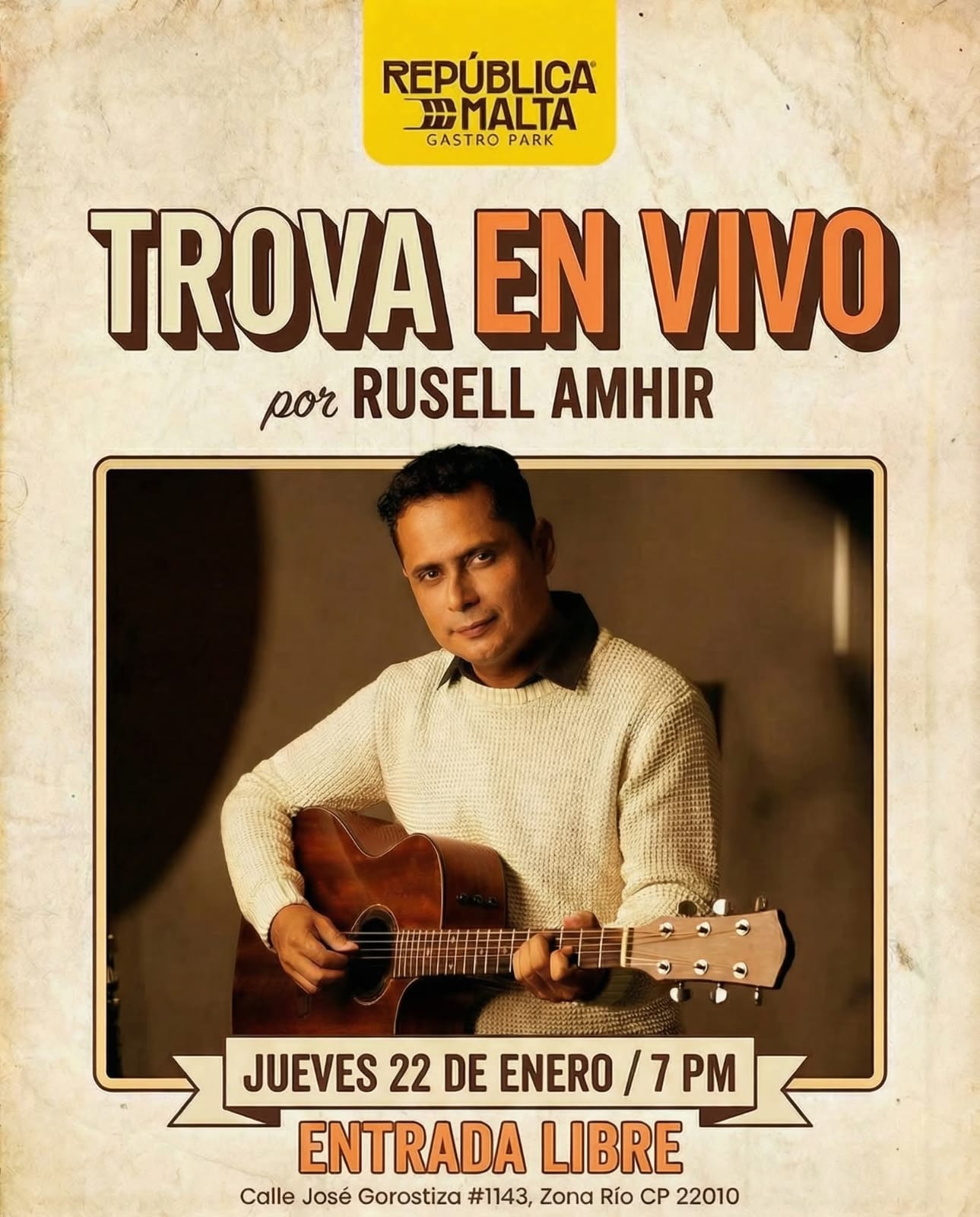 Trova en Vivo por Rusell Amhir en Tijuana 2026