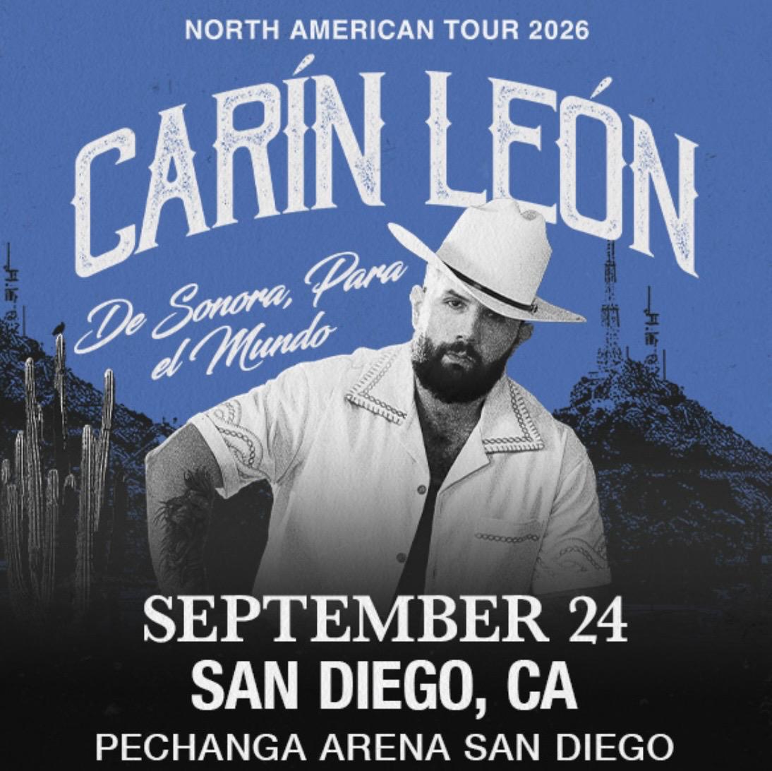 Carín León en San Diego 2026
