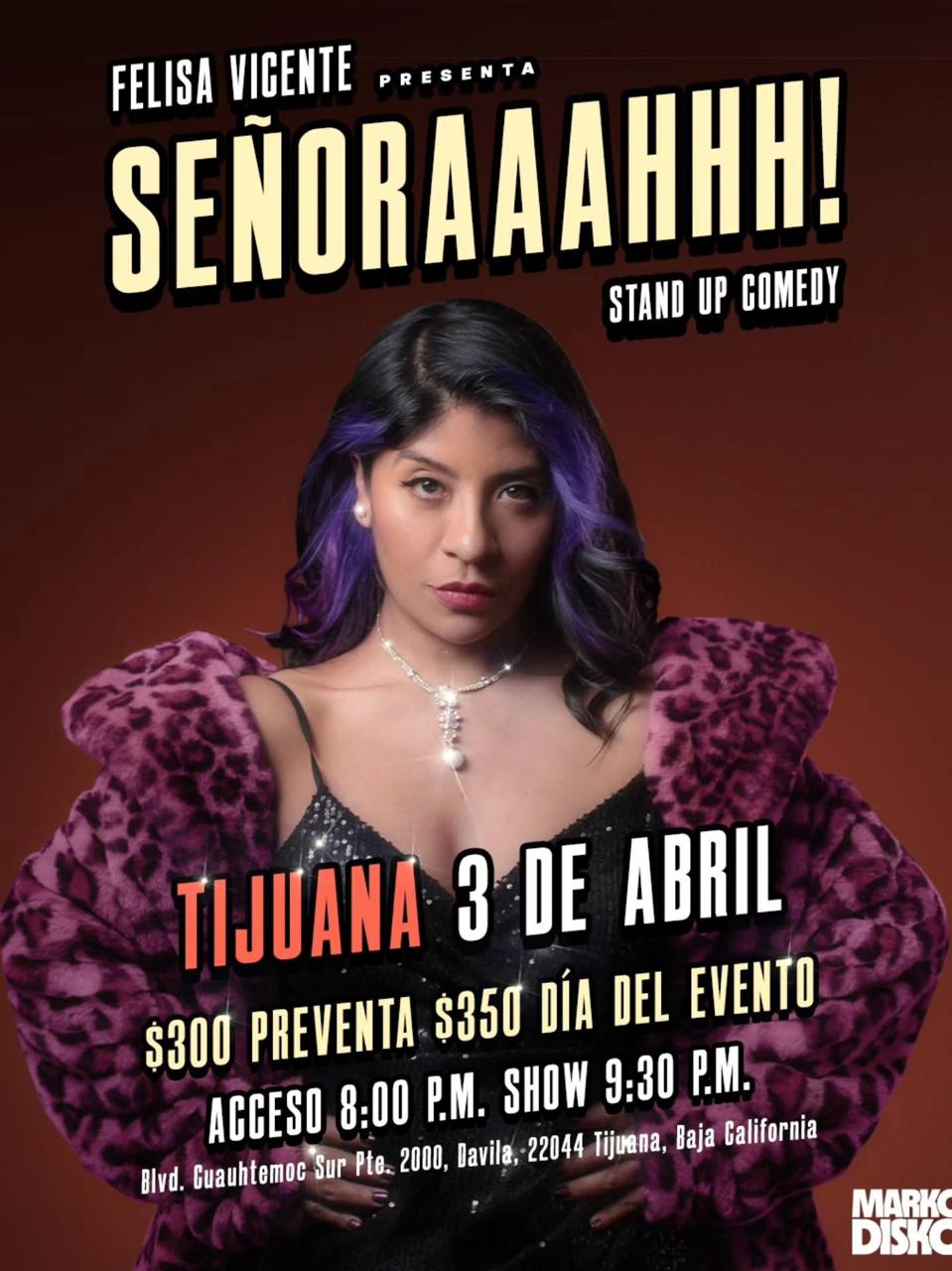 Felisa Vicente en Tijuana 2026