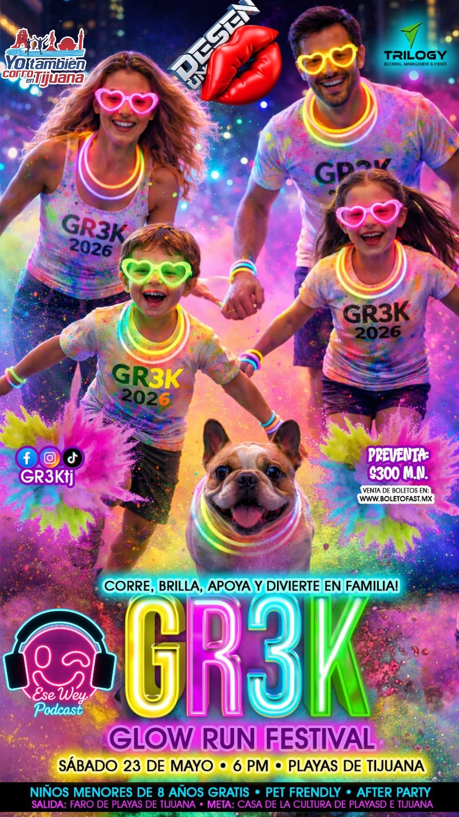 Glow Run Festival en Tijuana 2026