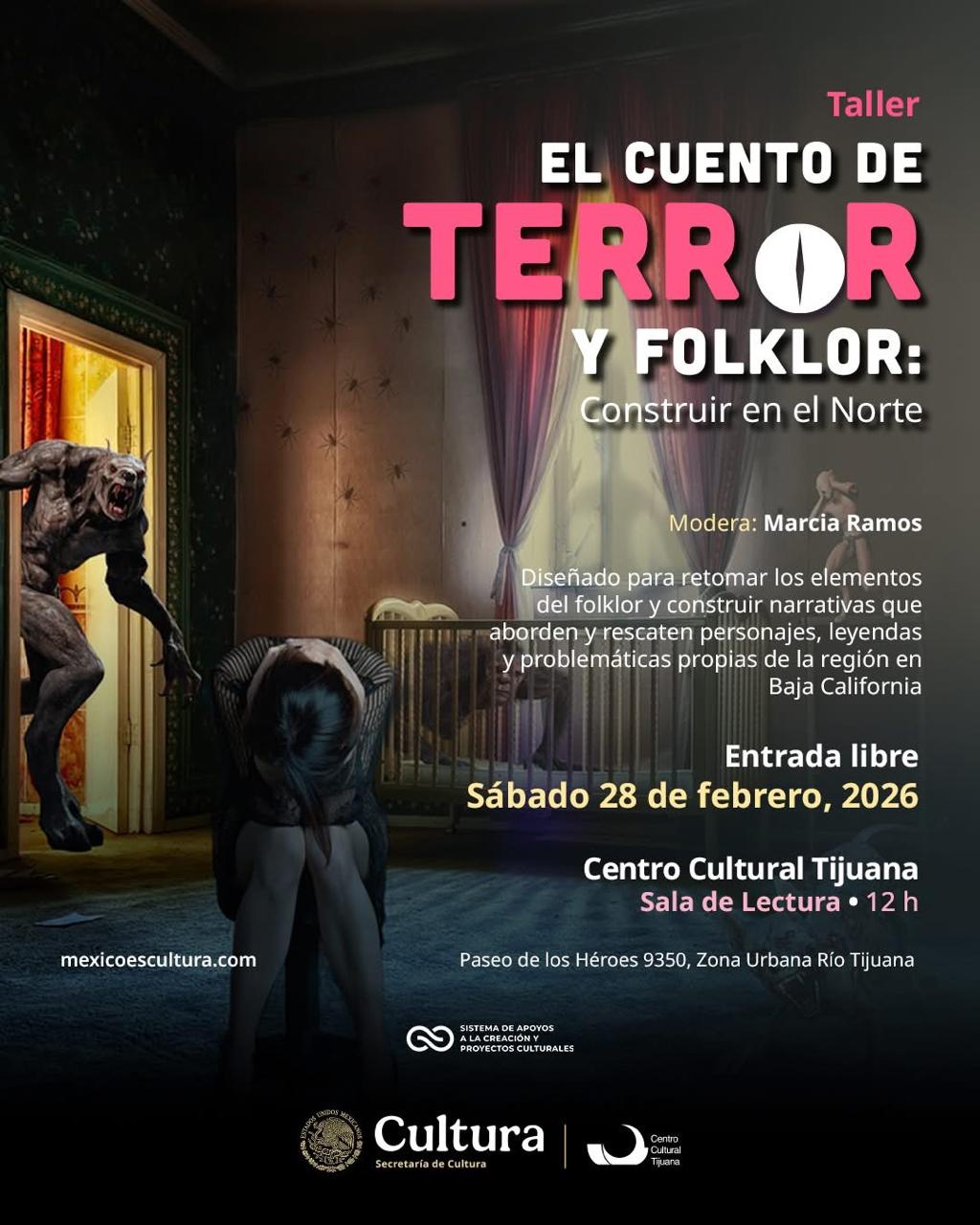 Taller El Cuento de Terror y Folklor en Tijuana 2026