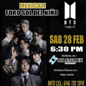 Tributo Infantil BTS en Mexicali 2026