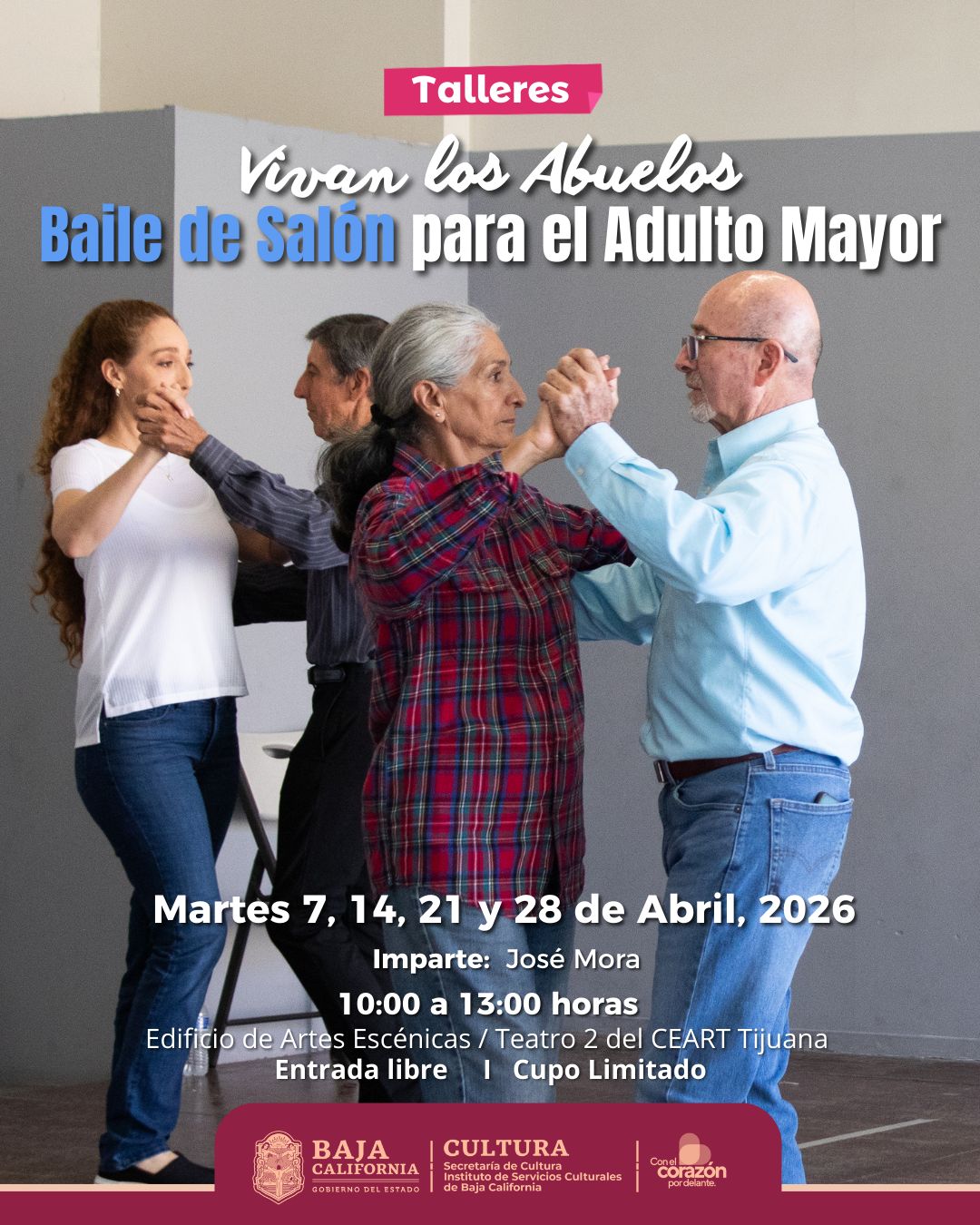Baile de Salón para el Adulto Mayor en Tijuana 2026