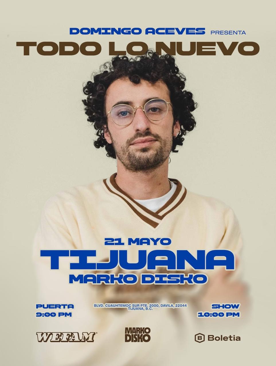 Domingo Aceves en Tijuana 2026