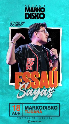 Essaú Sayas en Tijuana 2026