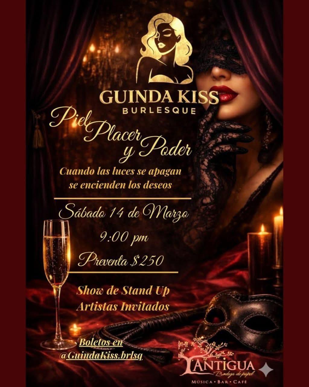 Guinda Kiss Burlesque en Tijuana 2026